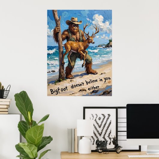 Beachcomber Bigfoot: een onverwachte vondst Poster (Thuiskantoor)
