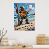 Beachcomber Bigfoot: een onverwachte vondst Poster (Keuken)