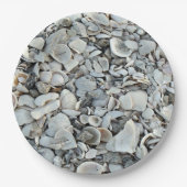 Beachcomber Shells Pattern Look Papieren Bordje (Voorkant)