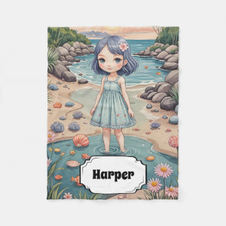 Beachcomber's Bliss gepersonaliseerd Fleece Deken