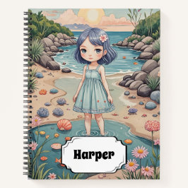 Beachcomber's Bliss gepersonaliseerd Notitieboek