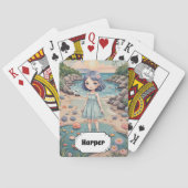 Beachcomber's Bliss gepersonaliseerd Pokerkaarten (Achterkant)