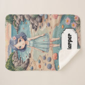 Beachcomber's Bliss gepersonaliseerd Sherpa Deken (Voorkant (horizontaal))