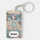 Beachcomber's Bliss gepersonaliseerd Sleutelhanger (achterkant)