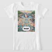 Beachcomber's Bliss gepersonaliseerd T-shirt (Laagn)