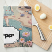 Beachcomber's Bliss gepersonaliseerd Theedoek (Quarter Fold)