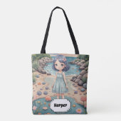 Beachcomber's Bliss gepersonaliseerd Tote Bag (Achterkant)