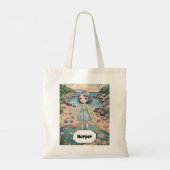 Beachcomber's Bliss gepersonaliseerd Tote Bag (Achterkant)