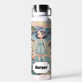 Beachcomber's Bliss gepersonaliseerd Waterfles (Achterkant)