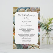 Beachcombers Seashell 5x8 Custom Wedding Program (Staand voorkant)