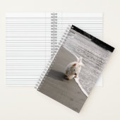 Beachcombing Westie Foto 6x8 Notitieboek (Binnen)