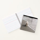 Beachcombing Westie Foto 8x8 Square Journal Notitieboek (Binnen)