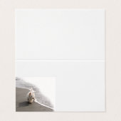 Beachcombing Westie Foto Visitekaartjes (Buitenkant ongevouwen)