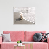 Beachcombing Westie Photo Canvas Afdrukken (Insitu (Woonkamer))