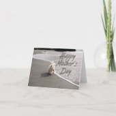 Beachcombing Westie Photo Moederdag Kaart (Voorkant)