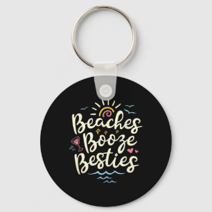Beaches Booze Besties Summer Best Friend Girls Tri Sleutelhanger