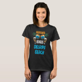 Beaches Booze Delray Beach Summer Vacation Party M T-shirt (Voorkant volledig)
