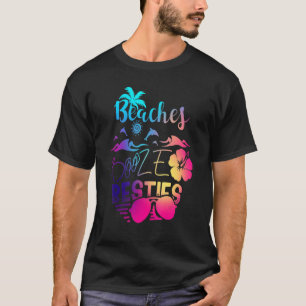 Beaches Booze en Besties Sunmmer Girls reizen T-shirt