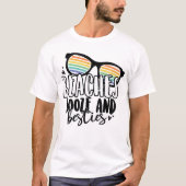 Beaches Booze en Besties T-shirt (Voorkant)