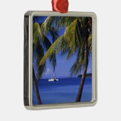 Beaches in Negril, Jamaica Metalen Ornament (Rechts)