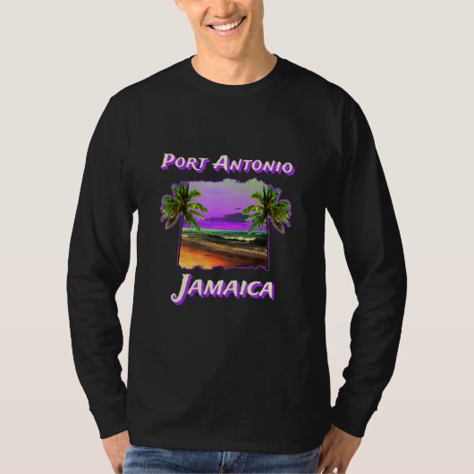 Beaches Of Port Antonio Jamaica T-shirt (Voorkant)