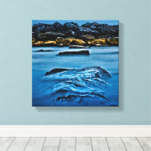 Beaches Park Breakwall 4 Canvas Afdruk (Insitu (Houten vloer))
