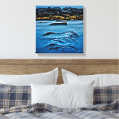 Beaches Park Breakwall 4 Canvas Afdruk (Insitu (Slaapkamer))