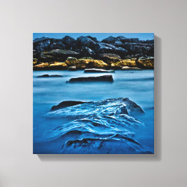 Beaches Park Breakwall 4 Canvas Afdruk