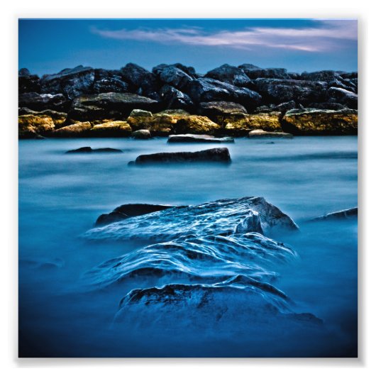 Beaches Park Breakwall 4 Foto Afdruk (Voorkant)