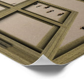 Beachfront 6 Ruit Open Poster Franse deur (Hoek)