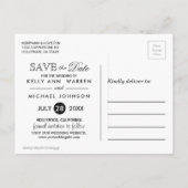 Beachfront Dolphin Wedding - Sla de datum op Aankondigingskaart (Achterkant)