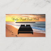 Beachfront Hotel Travel Business Cards Visitekaartje (Voorkant)