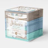 Beachfront Wedding Bedankdoosjes (Voorkant Zijde)