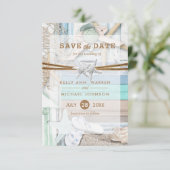 Beachfront Wedding - Sla de datum op Save The Date (Staand voorkant)