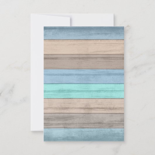 Beachfront Wedding - Sla de datum op Save The Date (Achterkant)