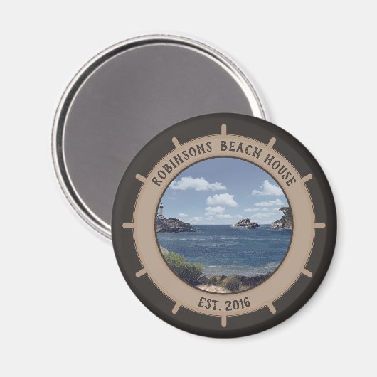 BeachHouse (aanpasbaar) Magneet (Voorkant / Achterkant)