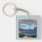 BeachHouse (aanpasbaar) Sleutelhanger (Voorkant)