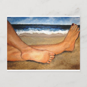 Beachin' Feet Briefkaart