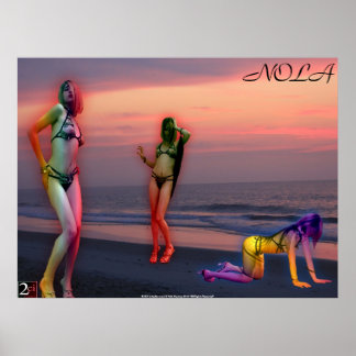 Beaching Nola Poster