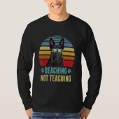 Beaching Not Teaching   Scottish Terrier Dog Summe T-shirt (Voorkant)