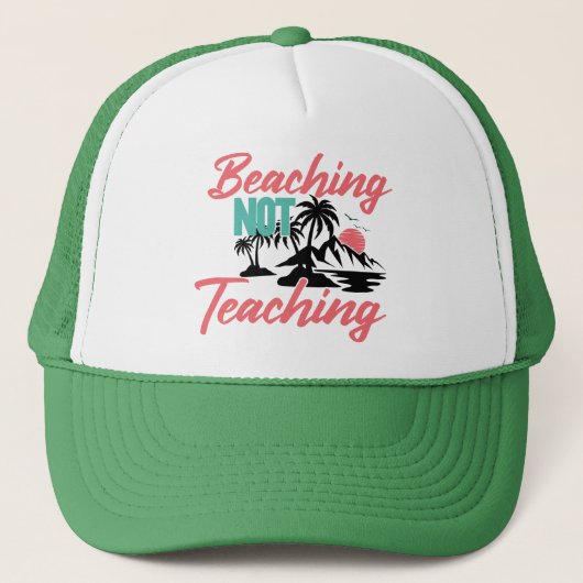 Beaching Not Teaching Trucker Pet (Voorkant)