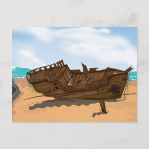 Beaching Shipwreck Briefkaart
