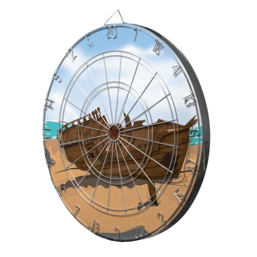 Beaching Shipwreck Dartbord (Voorkant Rechts)