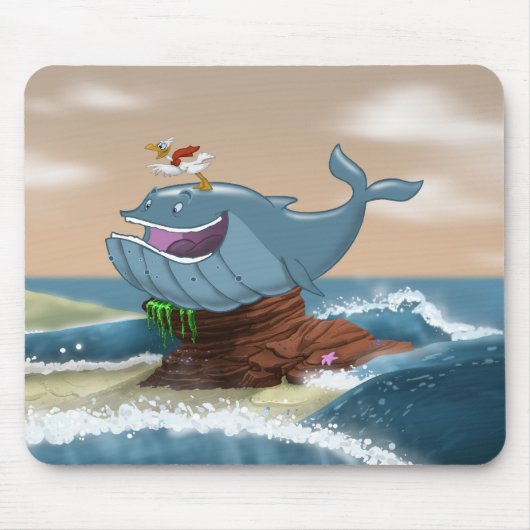 Beaching Whale Mousepad Muismat (Voorkant)
