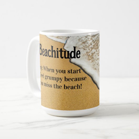 "Beachitude" Definition Koffiemok (Voorkant links)