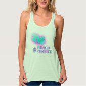 #BEACHJUSTICE Retro Ladies Tank (Voorkant)