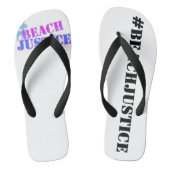 #BEACHJUSTICE Retro Teenslippers (Voetbed)