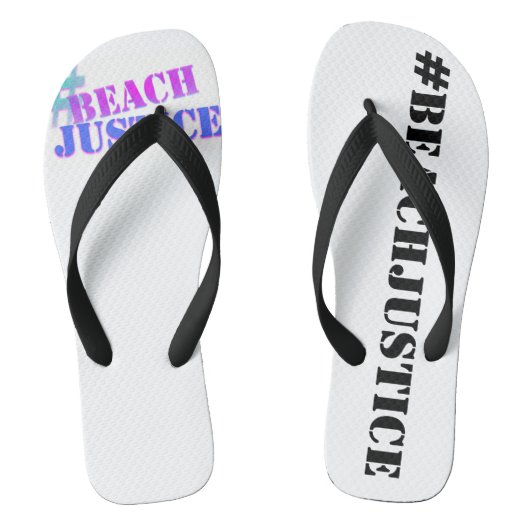 #BEACHJUSTICE Retro Teenslippers (Voetbed)
