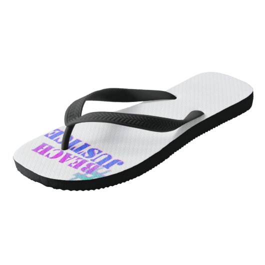 #BEACHJUSTICE Retro Teenslippers (Schuin)
