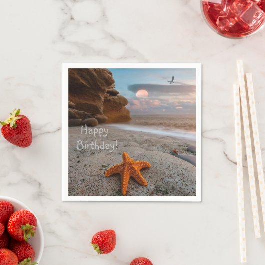 Beachlife Birthday Paper Napkins Servet (Insitu)